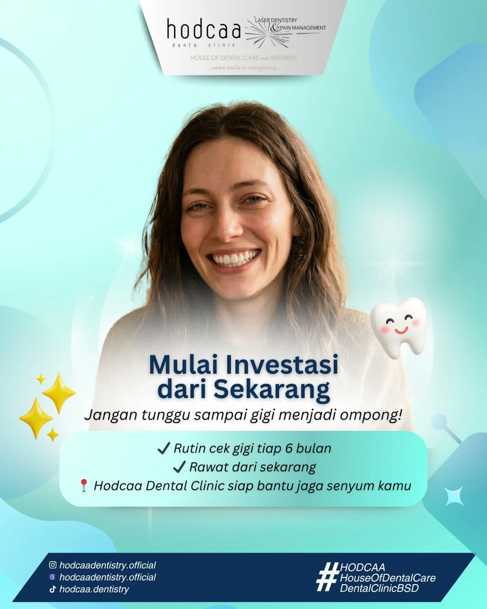 gracefulgums's tweet photo. Kehilangan gigi bisa memengaruhi lebih dari yang kita pikirkan. Kami di HODCAA Dental Clinic siap membantu Anda untuk mengembalikan senyum indah dan percaya diri Anda. #HodcaaDentalClinic #DentalClinicBSD #HodcaaBSD #PremiumDentalClinic #aestheticdental https://t.co/XqqQohV91y