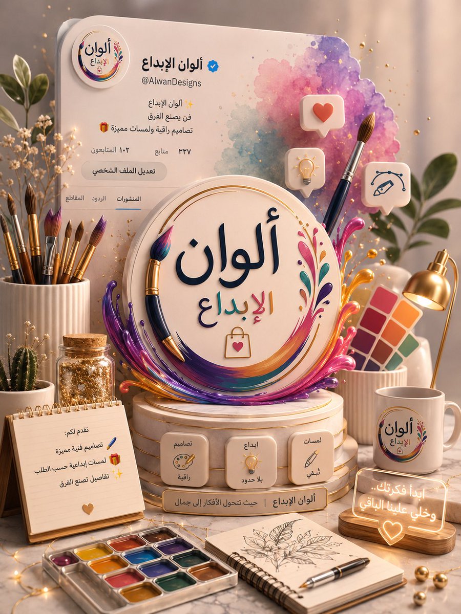 ألوان الإبداع tweet media