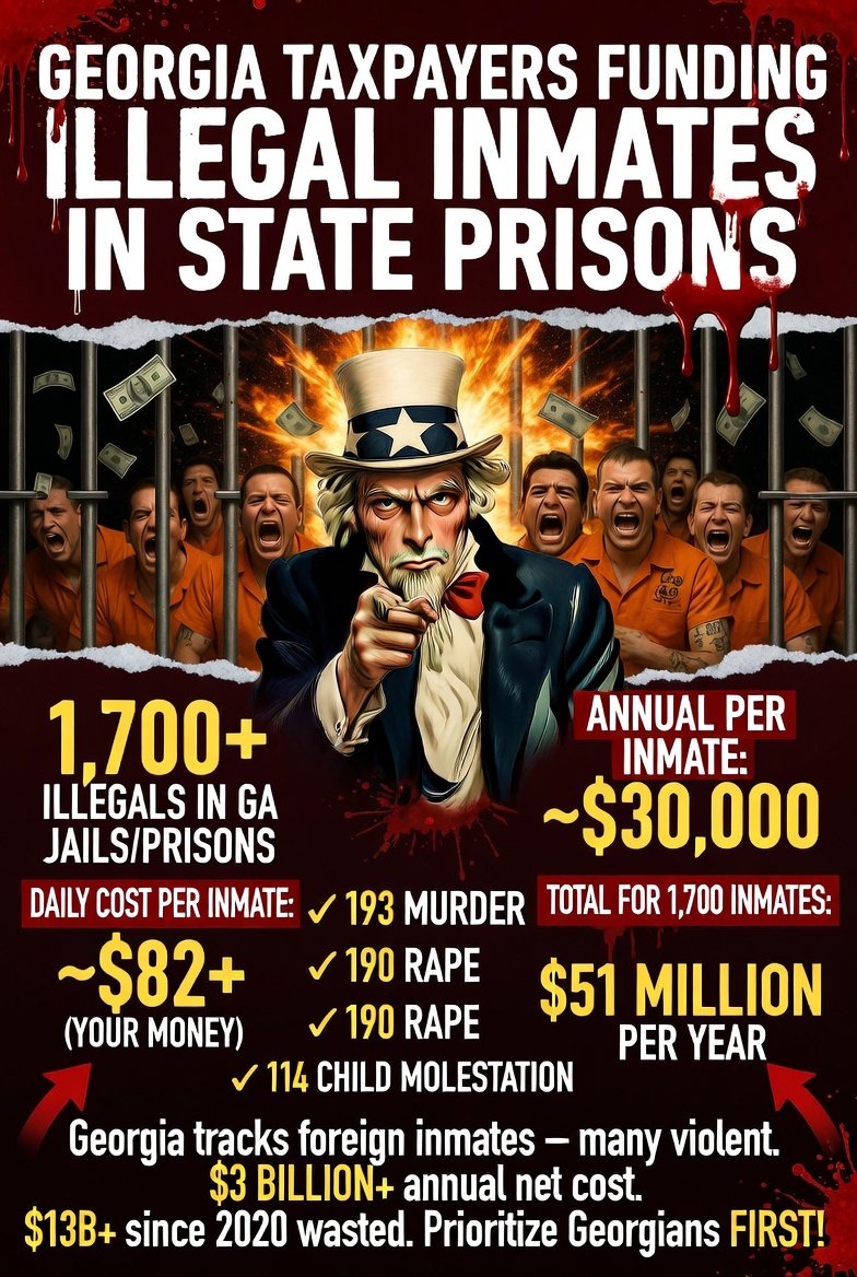 TurnSeattleRed's tweet photo. @SenatorWarnock A Moloch BLK FAKE REVEREND leading 6000 membership church straight to hell, with these criminals. $51 million/ year. 😳
#GetaBIBLE
#StopTheInvasion #GAIllegalsInPrison #TaxpayerBurden #51MillionWasted #MurderAndRape #SecureTheBorder #GeorgiaFirst #AmericaFirst https://t.co/5AOJdXOKAB