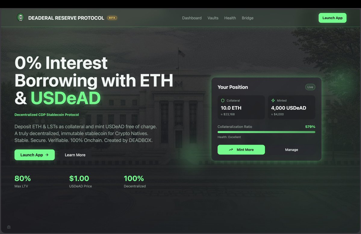 DEADERAL RESERVE PROTOCOL | $USDeAD tweet media