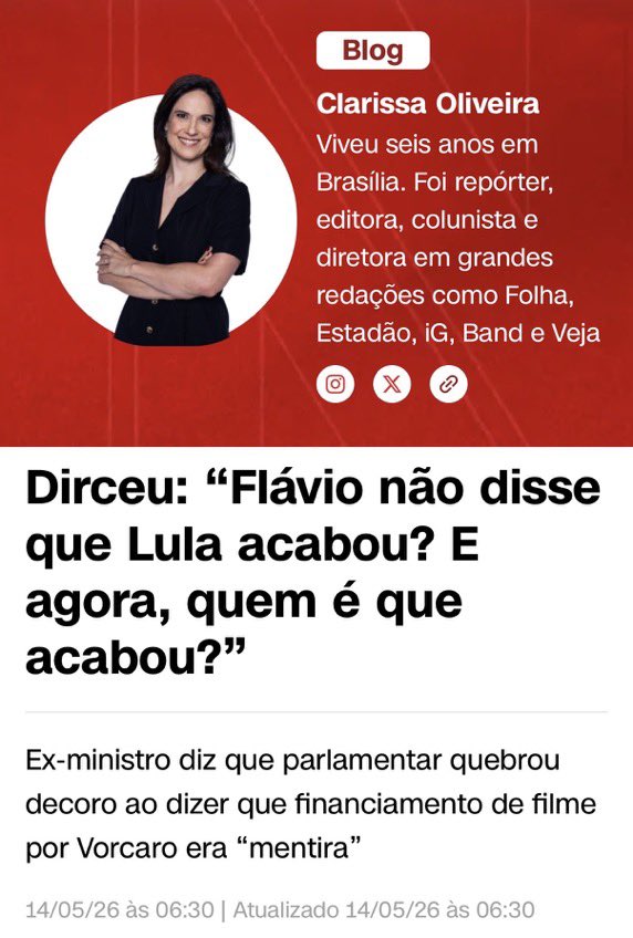W473__kEN's tweet photo. Quando Dirceu consegue bancar o bastião da ética é porque chegamos ao fundo do poço! https://t.co/eXnWycnM4o