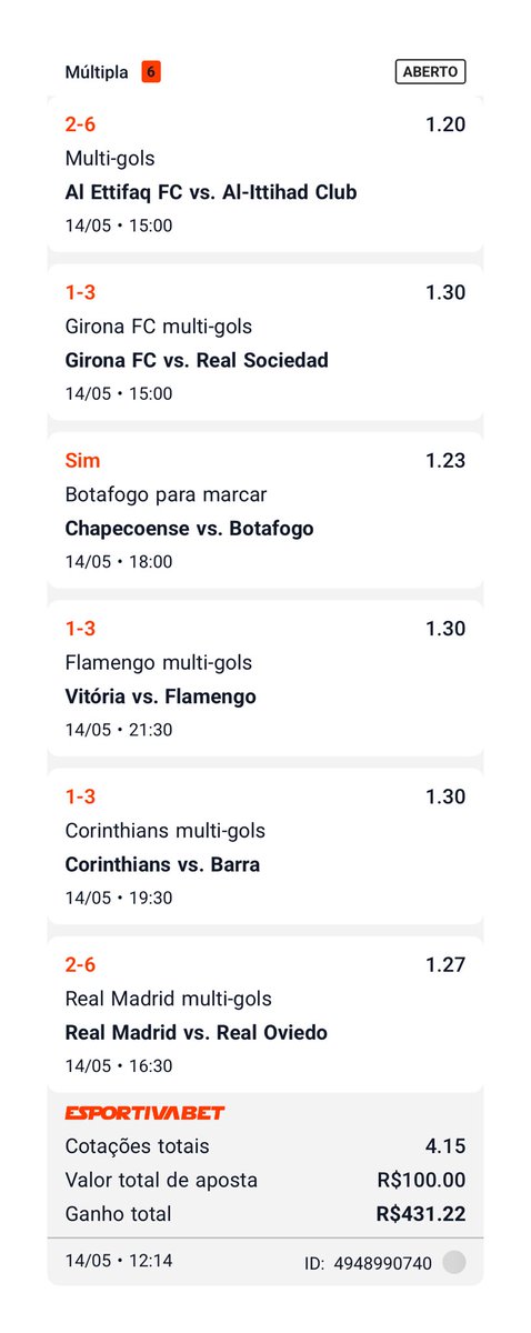 MaviSpfc's tweet photo. FAIXA DADA DE HOJE! ØDD 4.30

LINK: https://t.co/XQXuyHvU5i

Jogue com responsabilidade 🔞 https://t.co/BWSe4JUA51