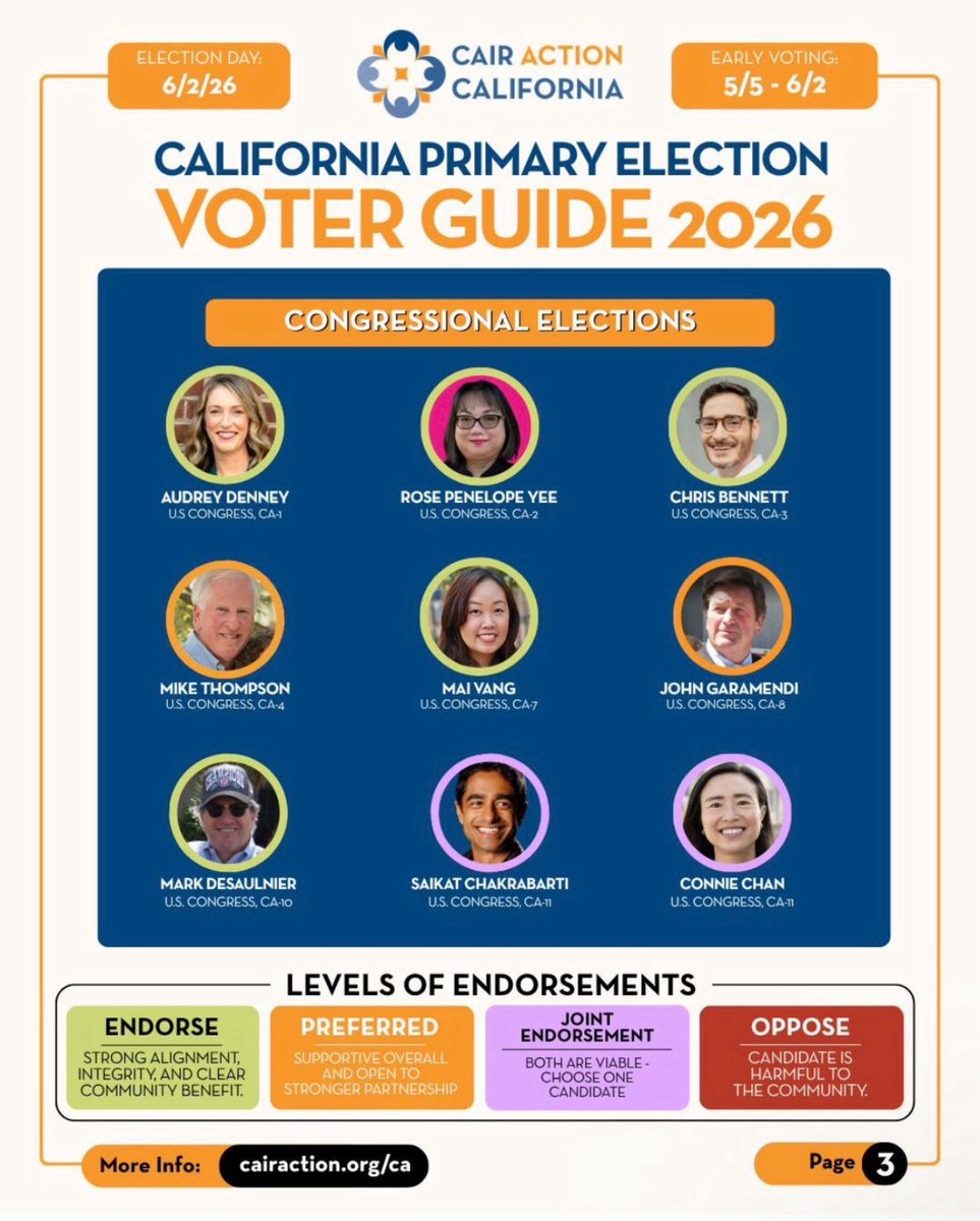 RosePenelopeYee's tweet photo. 🚨 ENDORSEMENT ALERT 🚨

What an honor it is to be endorsed by @CAIRAction! 

Their mission is to engage, educate, and mobilize Muslim voters, train emerging leaders, and champion policy priorities that enhance the well-being and representation of Muslim communities.

Through their work, we aim to foster a more equitable and inclusive democratic society where the rights and voices of Muslims are acknowledged and respected.