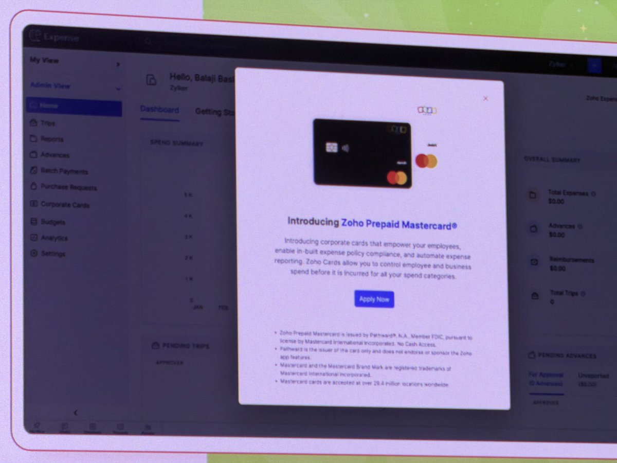 Zoho Expense tweet media