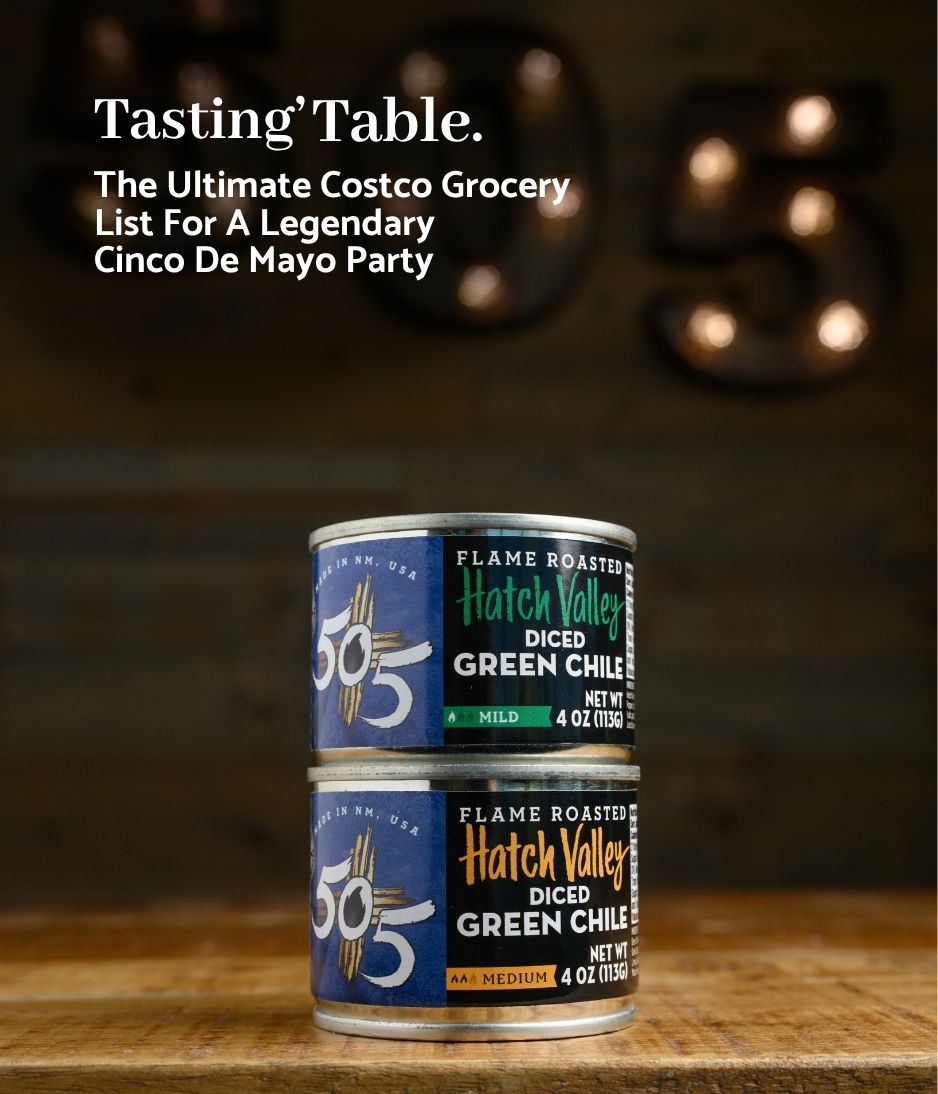 topofmindpr's tweet photo. Our client 505 Southwestern was featured in Tasting Table's ultimate Costco grocery list for Cinco de Mayo 🌶️. Their flame-roasted green chile works on everything – tacos, burgers, enchiladas, you name it. #505Southwestern #HatchGreenChile #CPGPR https://t.co/0GspYqrNIq
