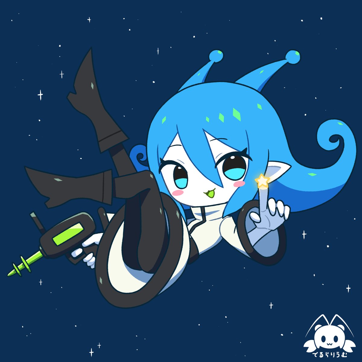 「宇宙人レイヨン」|でるらご⭐絵仕事募集中のイラスト