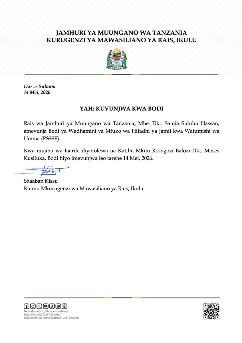 ikulu_Tanzania tweet media