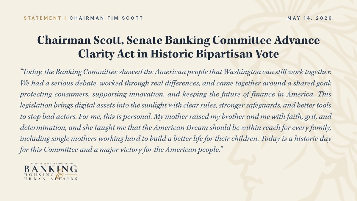 U.S. Senate Banking Committee GOP tweet media