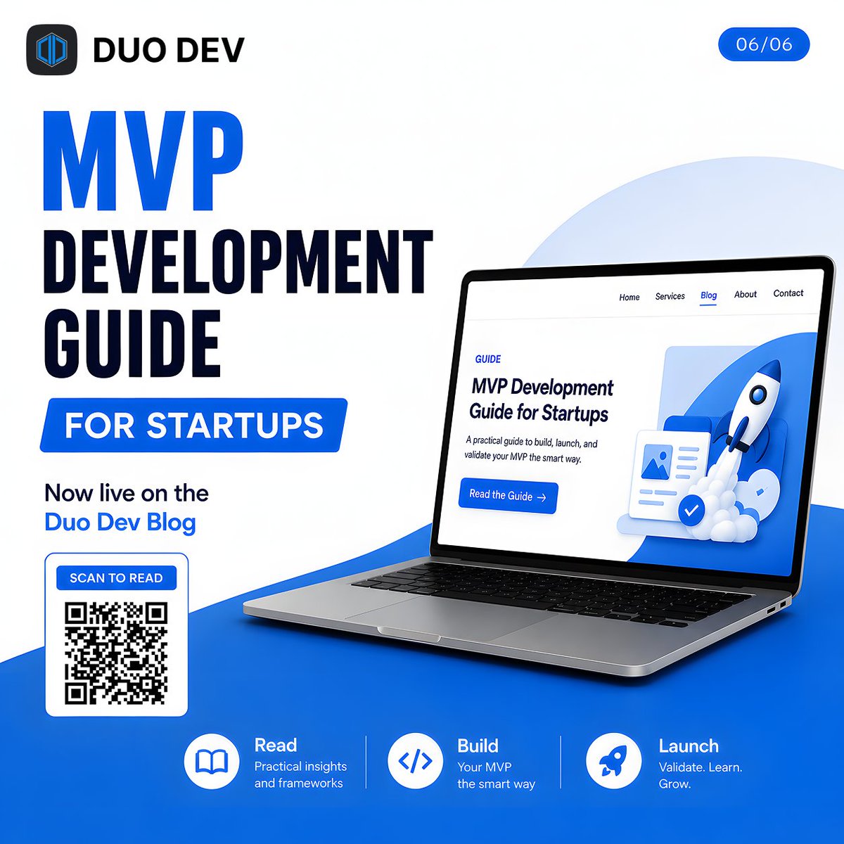 duodev_in's tweet photo. Most startups overbuild before validating demand.

Our latest guide explains how MVP development helps founders launch faster, learn quicker &amp; build smarter. 🚀

Read now:
 https://t.co/ta0q1zp7bt
#Startup #MVP https://t.co/9LFufvXIdB