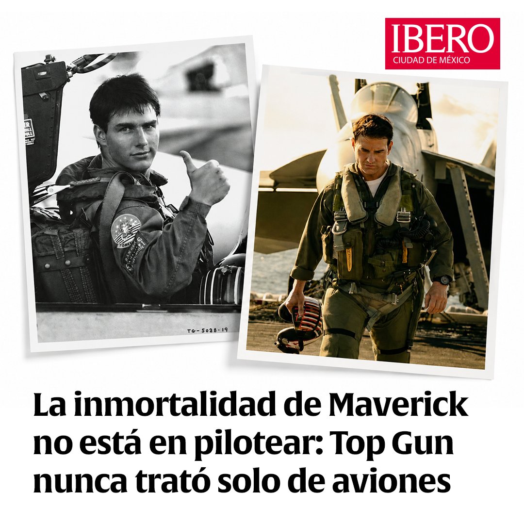 IBERO_mx's tweet photo. #Cine ✈️

¿La verdadera inmortalidad está en seguir siendo el mejor… o en enseñar a alguien más a volar?

Jorge Luis Cortés García, estudiante de la Maestría en Cine de la #IBERO, reflexiona sobre cómo #TopGun muestra que crecer también implica compartir la creatividad, inteligencia y rebeldía adquiridas en la juventud sin apagar el fuego de nuevas generaciones.

📖 Lee la columna: https://t.co/0dNeT6b6OA
