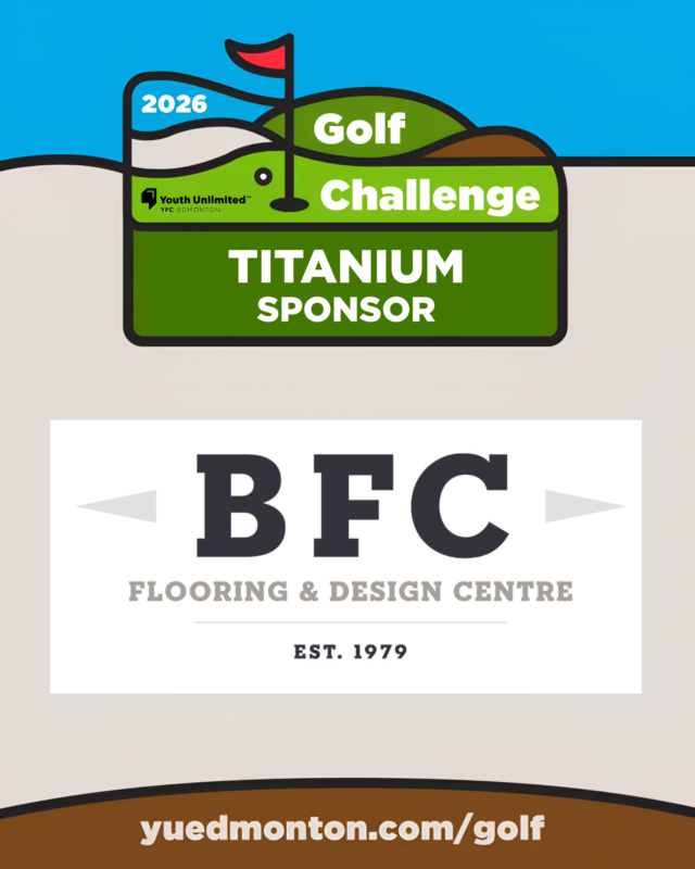 YUEdmonton's tweet photo. A huge THANK YOU to BFC Flooring for being a Titanium Sponsor of our 38th Annual Golf Tournament! ⛳

Because of generous partners like you, young people in our city are reminded that they are seen, valued, and supported.

#ThankYouSponsor  #YEG #YouthUnlimitedEdmonton https://t.co/CsPOeKQKRH