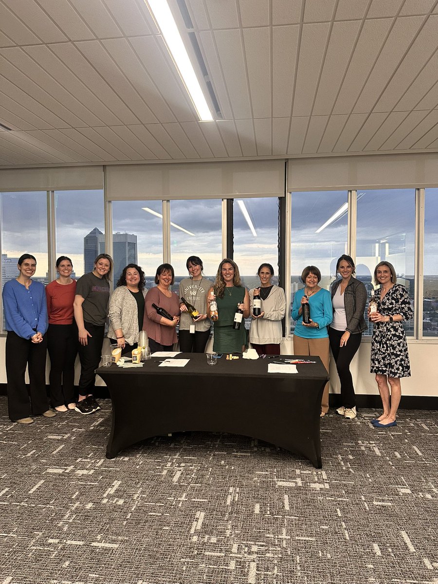 RogersTowers's tweet photo. Rogers Towers women attorneys recently gathered for an evening of wellness and self-care, enjoying a private yoga class with Red Skies Yoga followed by a wine tasting with Palms Pantry.

#RogersTowers #fllawyer #lawyers #jacksonville https://t.co/peYqvYEyt7