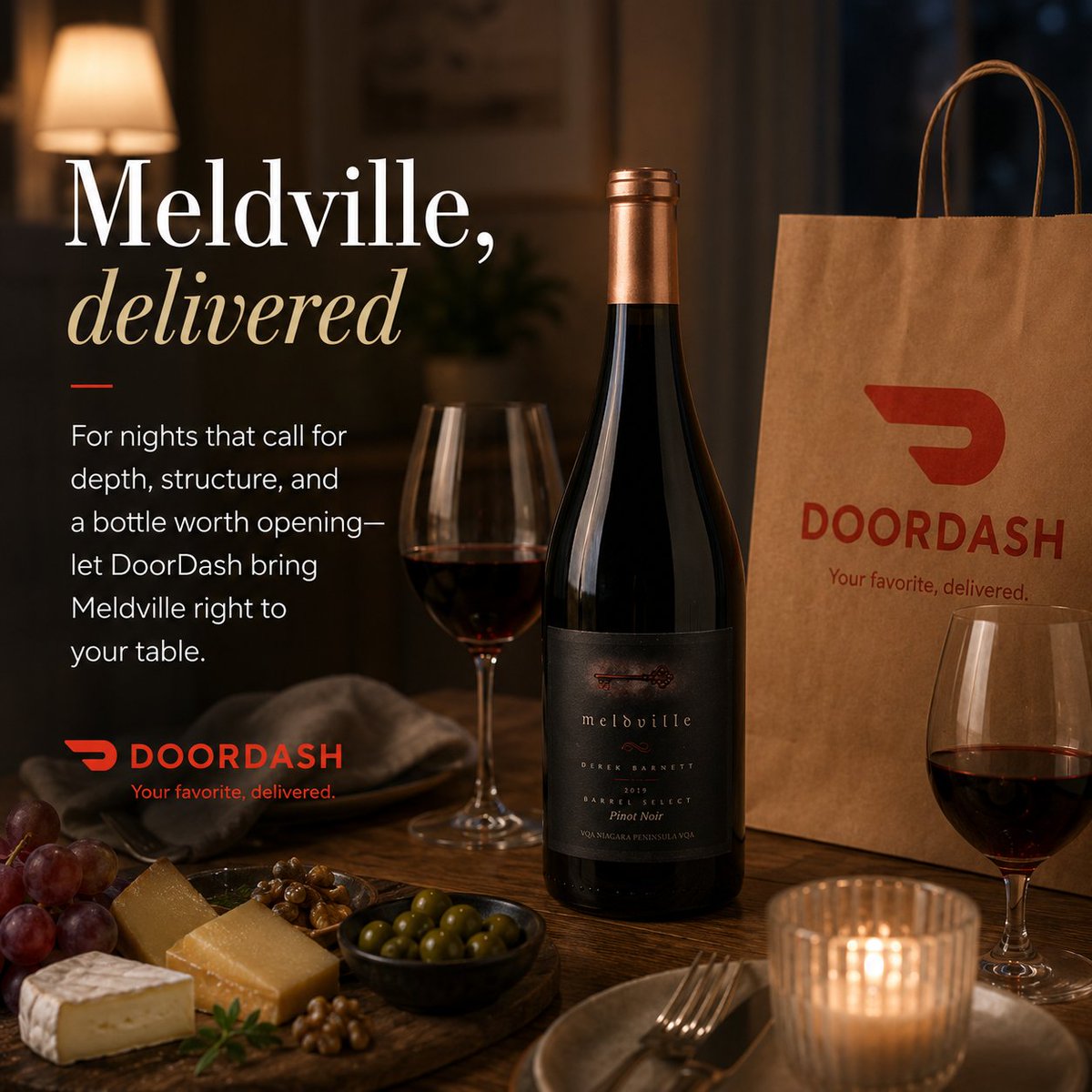 LegendsWinery's tweet photo. Meldville, delivered 🛵

For nights that call for depth, structure and a bottle worth opening, let DoorDash bring Meldville right to the table.

🍷 Store Hours
Monday to Friday
10 am - 4 pm

🍇 Weekends closed

Online store 24/7
https://t.co/OryYIqxENR
@DoorDash https://t.co/z00Sph9SzF