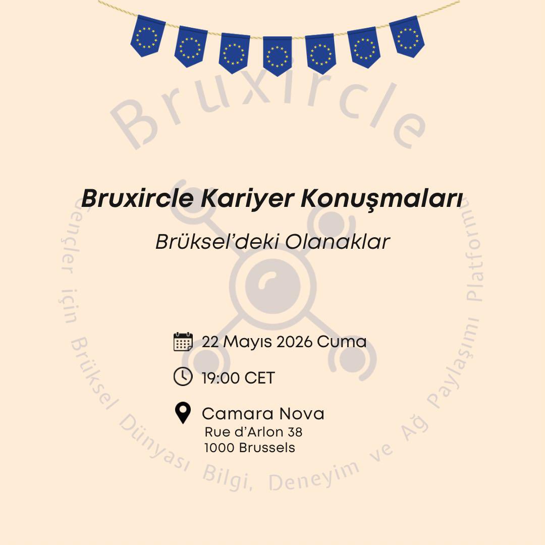 bruxircle's tweet photo. 🇪🇺🇧🇪#Bruxircle Kariyer Konuşmaları

🔺AB kurumlarında staj/iş olanakları
🔸NATO’da staj/iş olanakları
🔹#Brüksel Dünyasında sivil toplum, danışmanlık, lobicilik başta olmak üzere #kariyer fırsatları
🔻Bu başlıklar kapsamında T.C. vatandaşları için geçerli olan yasal prosedürler🇹🇷 https://t.co/bN2F5BErBi