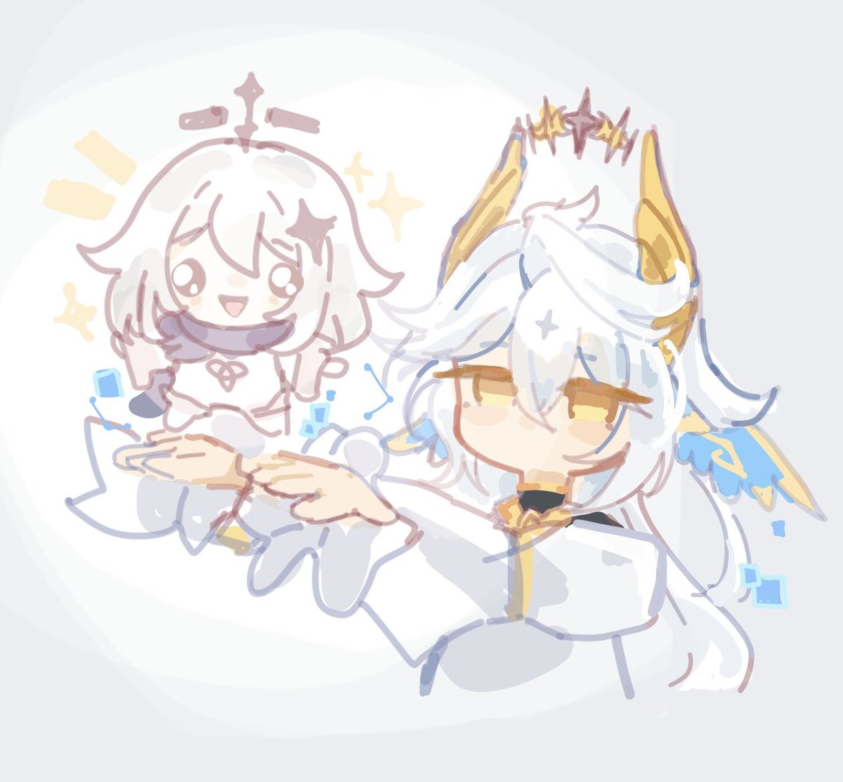 minooris's tweet photo. Phanes name mentioned ！#genshin 

Pitkamoonen summons MINI Pitkamoonen https://t.co/87avmOu1G9