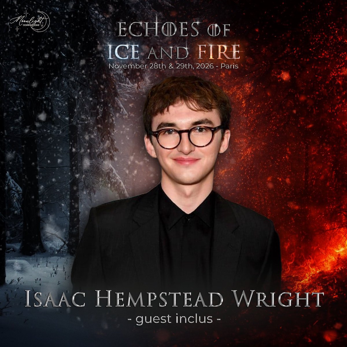 Mestre_Thibaut's tweet photo. La convention EOIAF organisée par @Moonlight_Conv accueille Jaime Lannister ! Ça promet, il y a des sacrées têtes d’affiches 🤩

D’autres acteurs HOTD et GOT sont attendus (en général, une petite dizaine dans ce type d’event) 🔥🐲 https://t.co/9xRcXZHGBA
