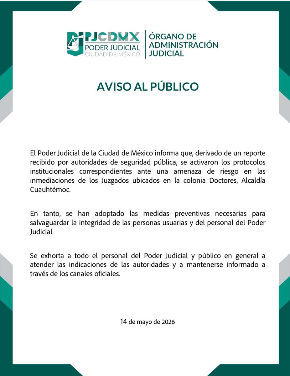 Poder Judicial de la Ciudad de México tweet media
