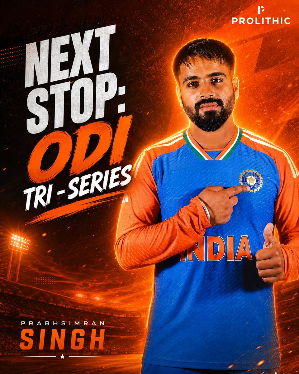 Prolithic_'s tweet photo. Another step forward 🇮🇳

Prabhsimran Singh named in the India A squad for the ODI tri-series in Sri Lanka 🇱🇰

#prolithic #talentagency #TeamIndia #PrabhsimranSingh @prabhsimran01 https://t.co/iSSnwlMXjn
