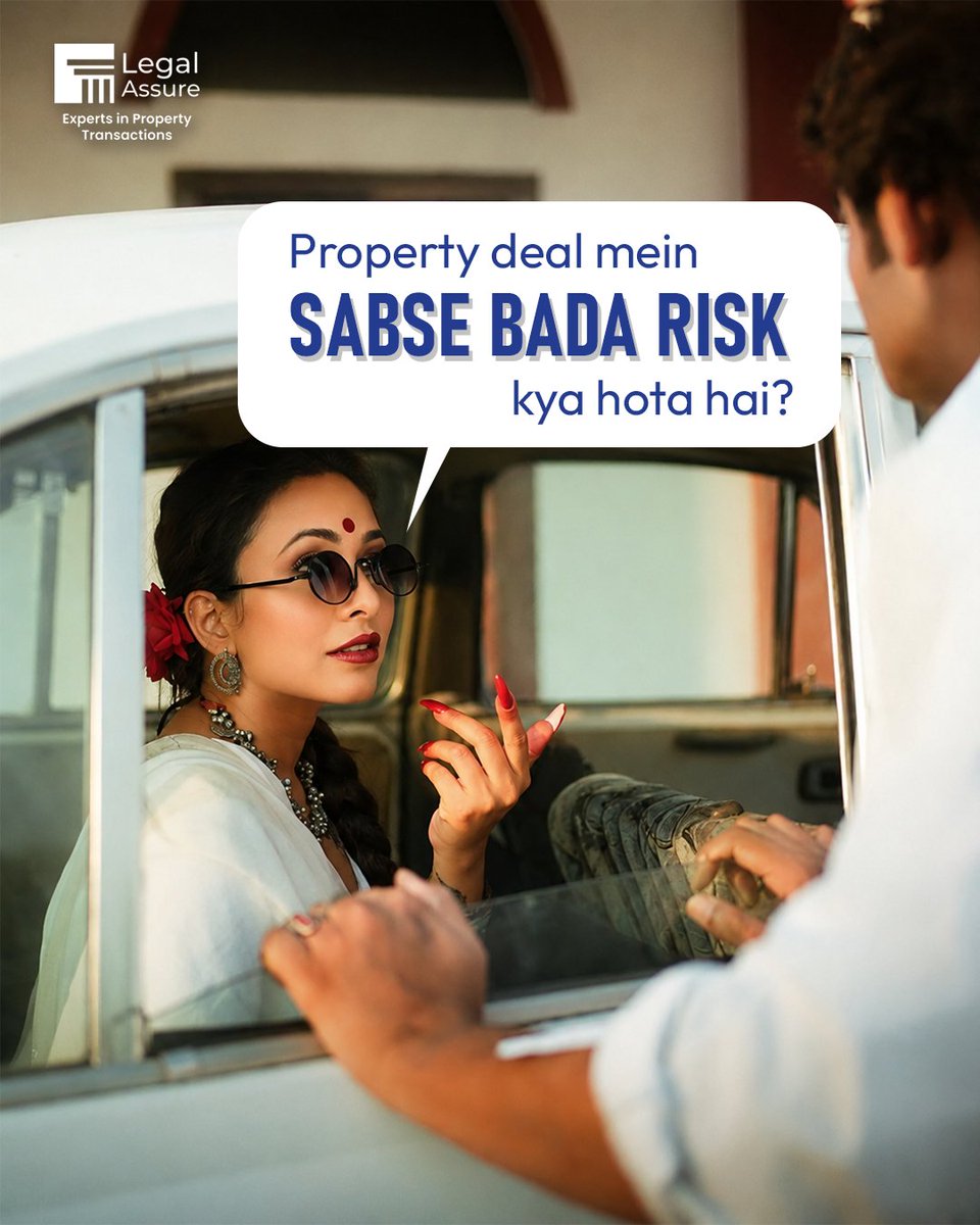 LegalAssure's tweet photo. Property deal ka sabse bada risk investment nahi…
incomplete verification hota hai. ⚖️

Smart buyers verify documents before they sign.
@LegalAssure helps make every transaction legally secure.
📞 +91 9881908241
🌐 https://t.co/S5GWpTCLO6
.
.
.
#LegalAssure #PropertyVerification https://t.co/aHnC5q074g