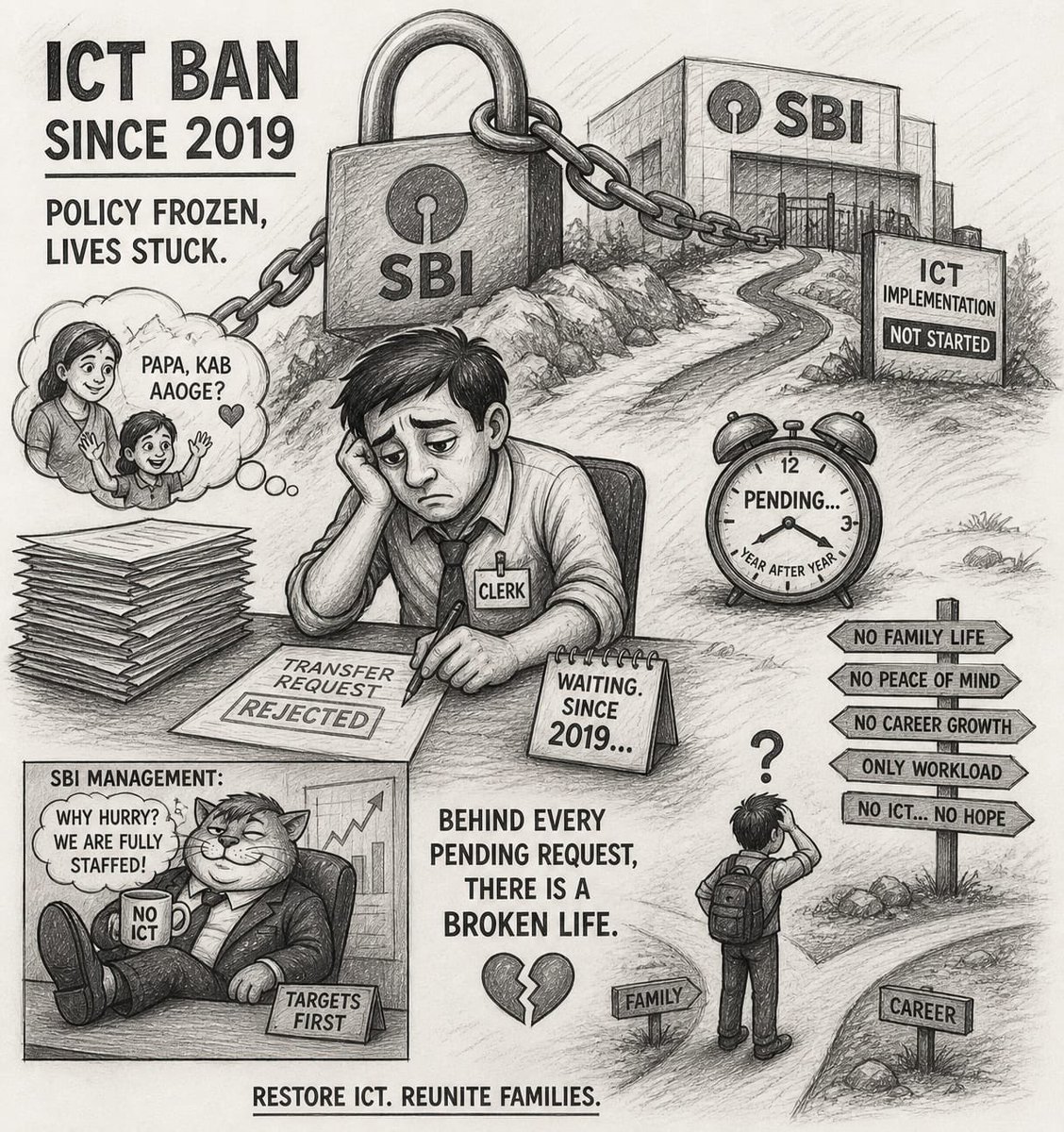 79rakeshkumar's tweet photo. #JusticeforSBIemployees
@TheOfficialSBI 
@aisbisf 
@bankpediaa 
@ncbeofficial 
@IBOF_AIBOA 
@FinMinIndia https://t.co/o8b2fZddUR