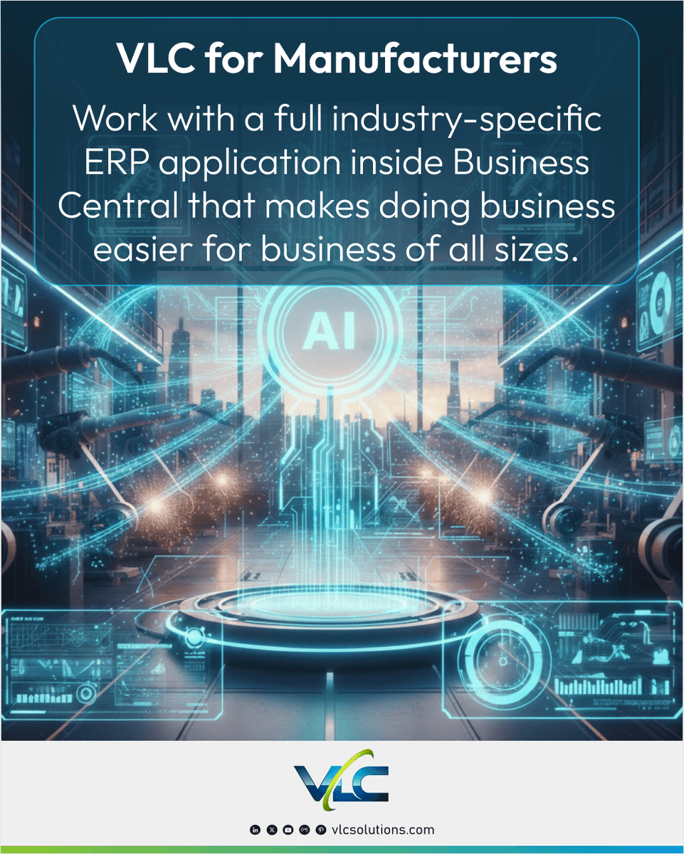 vlcsolutions's tweet photo. VLC for manufacturers offers an industry-specific ERP to streamline production, optimize workflows, and provide real-time visibility, catering to all-sized discrete manufacturers.
https://t.co/UTCKdh1ezU https://t.co/OZZE6rUcet