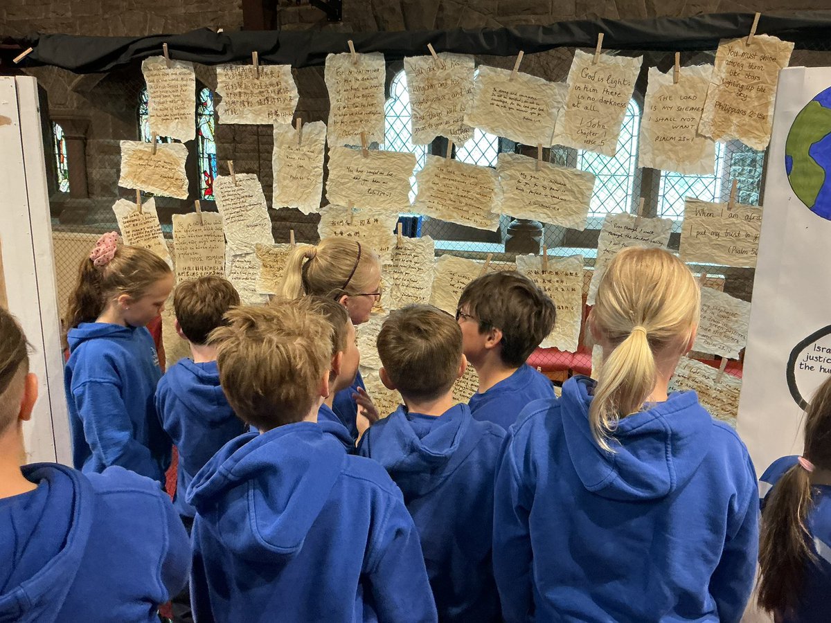 WhtgateHawthorn's tweet photo. Yesterday, we travelled to St John’s church to learn key facts about the Bible. It was so rewarding to hear the children’s’ prior knowledge shining through. We loved writing our name in Hebrew. ✝️ https://t.co/8ANka6tyzI