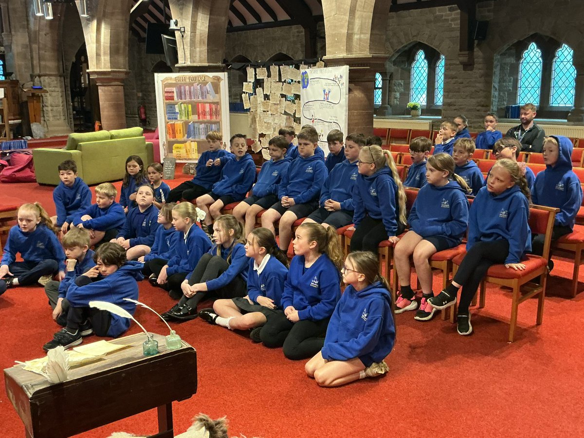 WhtgateHawthorn's tweet photo. Yesterday, we travelled to St John’s church to learn key facts about the Bible. It was so rewarding to hear the children’s’ prior knowledge shining through. We loved writing our name in Hebrew. ✝️ https://t.co/8ANka6tyzI