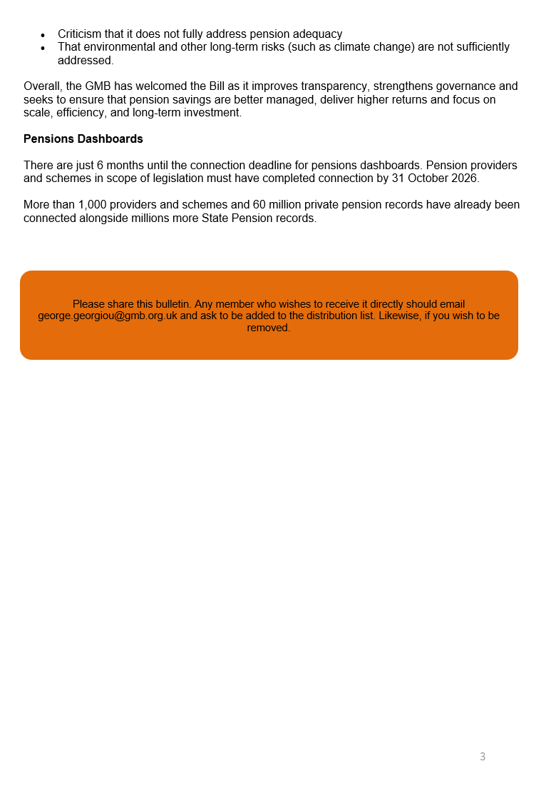 GMBDurham's tweet photo. Our latest Pensions Bulletin for our members https://t.co/IlUQ4hSAKq