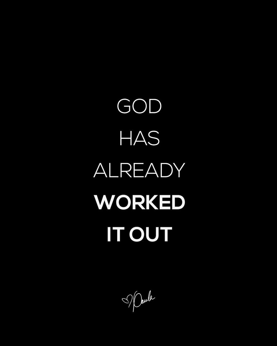 Paula_White's tweet photo. Stop stressing- God has already worked it out... Stand back &amp; see His salvation! https://t.co/3Z1sKjgs87