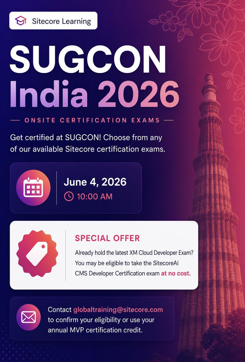 Sitecore Learning tweet media