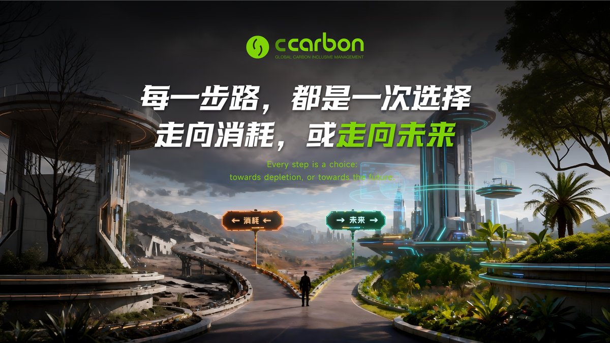 CCarbonzh's tweet photo. 👣每一步路，都是一次选择：走向消耗，或走向未来。
🌳CCarbon带你走向的路是属于未来！ https://t.co/cAmbFryo0L