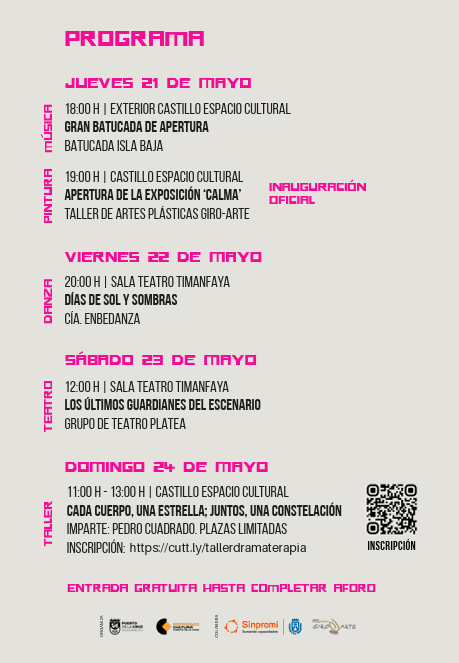 AspercanONG's tweet photo. ✨️ El grupo de teatro PLATEA tiene nueva fecha de actuación:

🗓 Sábado 23 de mayo 
🕛 12:00h 
📍 Sala de Teatro Timanfaya, en el Puerto de Cruz 
🎫Entrada gratuita hasta completar aforo

Proyecto realizado en colaboración con APANATE. 

Gracias a @fundaciondisa✨️ https://t.co/2BpTbnoM1j