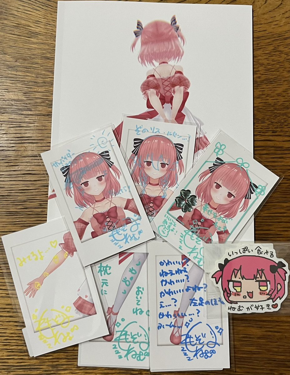 RT @MGTCbkb7CAi3EBG: ねむさんの誕生日グッズ届きました！ 写真集は