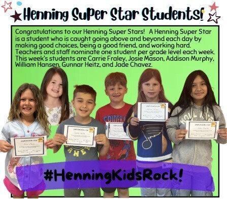 CA_Henning's tweet photo. Congratulations to this week's Henning Super Star students! #HenningKidsRock! https://t.co/zVTpWZGxrv