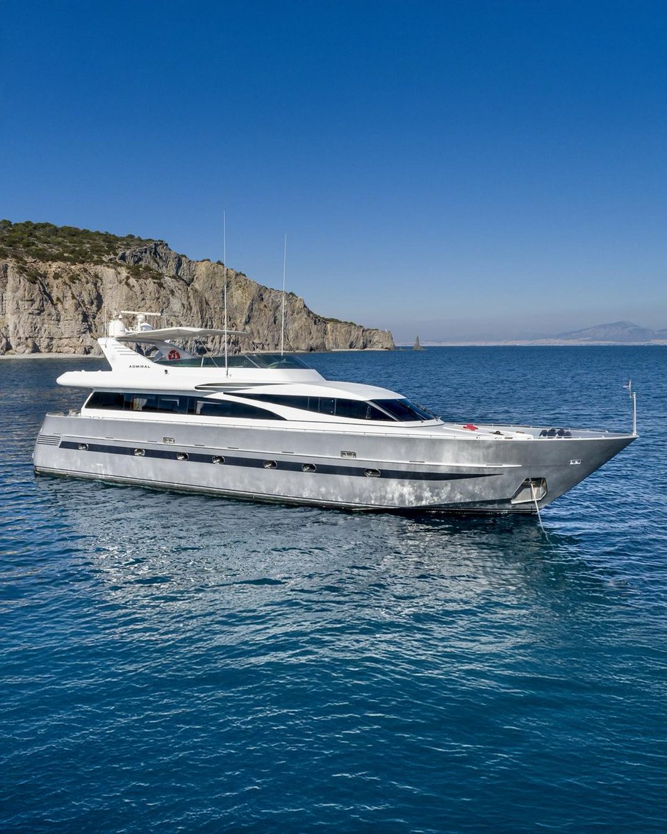 IYCyachts's tweet photo. NEW CENTRAL AGENCY FOR CHARTER | IYC is delighted to welcome the 90’ (27m) Admiral ANDILIS to our global charter fleet. 

Start your Mediterranean journey, view the full specs and availability via the link below: https://t.co/a4ZgnfSOsn https://t.co/tuDaxcvEgM