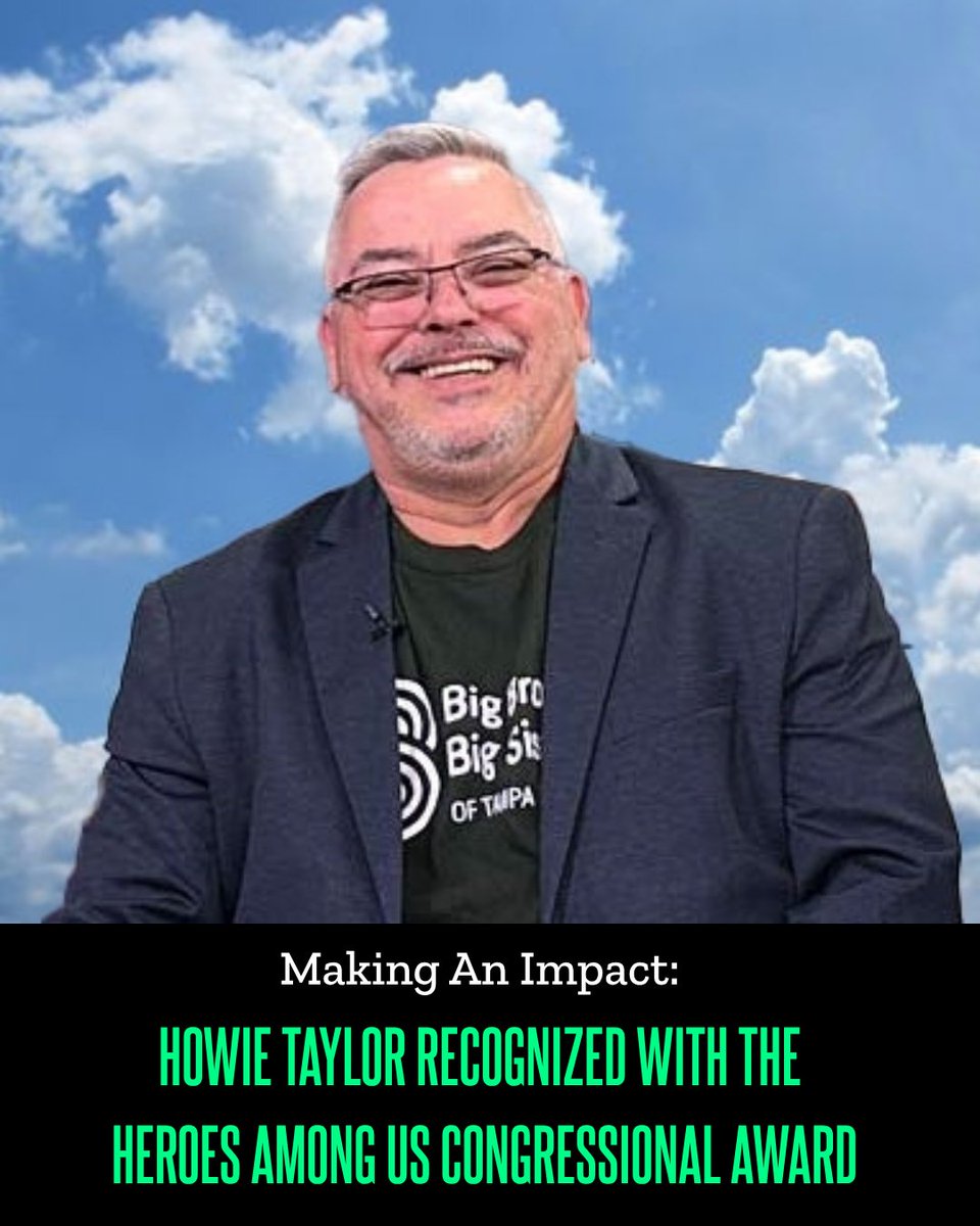 BBBS_TampaBay's tweet photo. 🎉 Congrats to Howie Taylor for receiving the Bilirakis Heroes Among Us Congressional Award! As a dedicated Big Brother, he’s making a huge impact in our community. 🙌 Read more about the award recipients: https://t.co/5RX8EejZxg #BeBig #MakingAnImpact https://t.co/frfDi48gCY