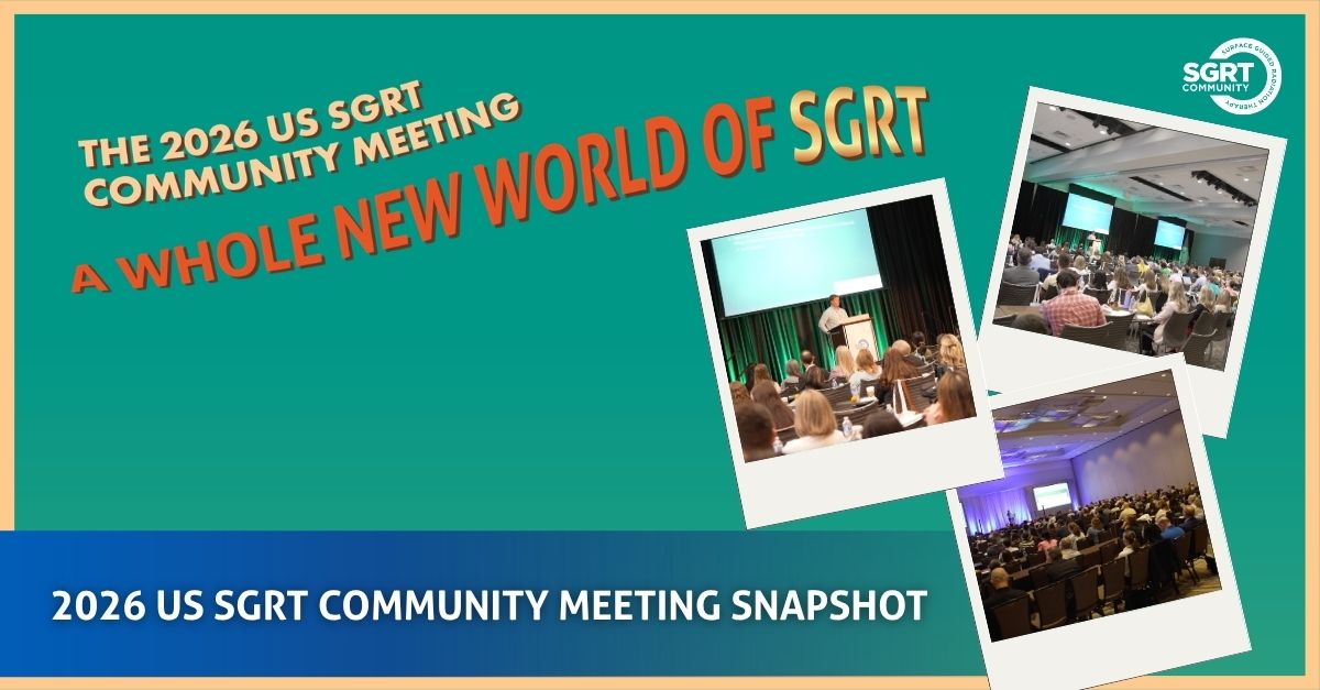 SGRTCommunity's tweet photo. The 2026 US SGRT Community meeting newsletter is here! 

Catch up on everything from the meeting — dose visualization, non-coplanar treatments, workflow efficiencies, and so much more. All the highlights from Orlando in one place: https://t.co/67AUb7QRnA https://t.co/fSeYuR27vN
