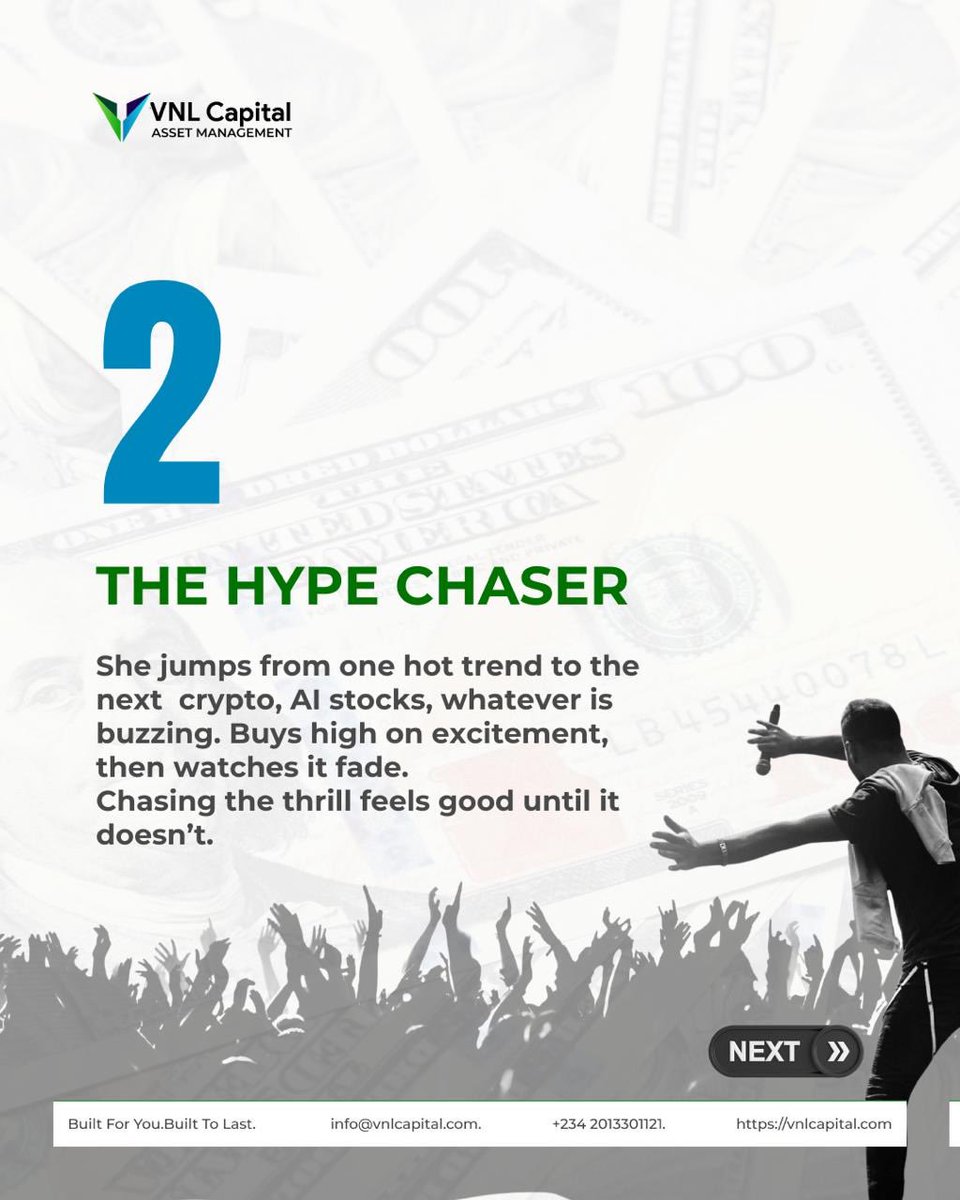 vnlcapital's tweet photo. Almost every investor has been one of these at some point.
The one who panics. The one who chases hype. Or the one who learns to stay patient and build steadily over time.

The difference is rarely intelligence.
It’s usually discipline.

#VNLCapital #InvestorPsychology #LongTermThinking #WealthBuilding #InvestmentDiscipline