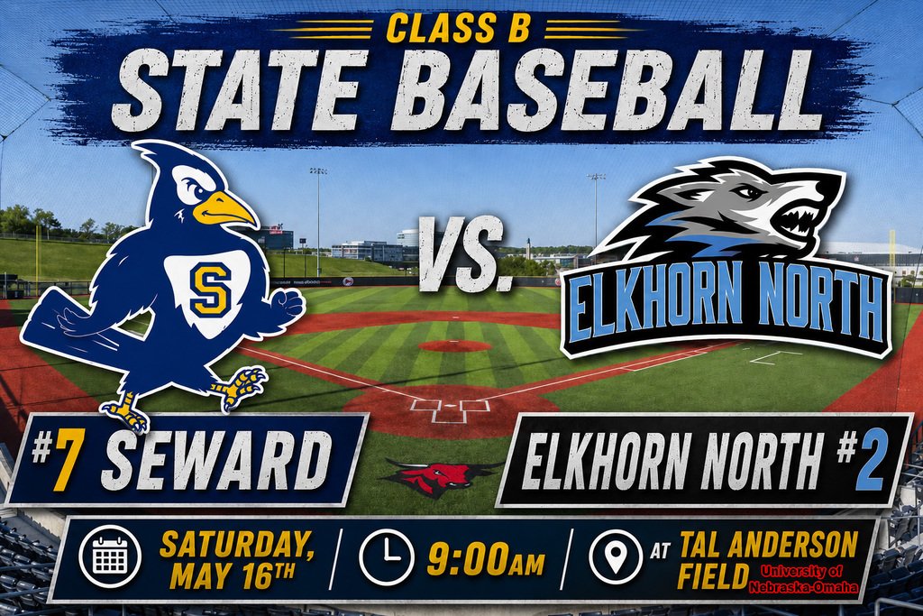 SewardBlueJays's tweet photo. ⚾️ Class B State Baseball ⚾️

Bluejay Baseball is the #7 seed and will play #2 seed Elkhorn North on Saturday (May 16th) at 9:00am @ Tal Anderson Field (UNO).  Be there to support our Jays!  #sewardjays https://t.co/LgFHbo2C3G