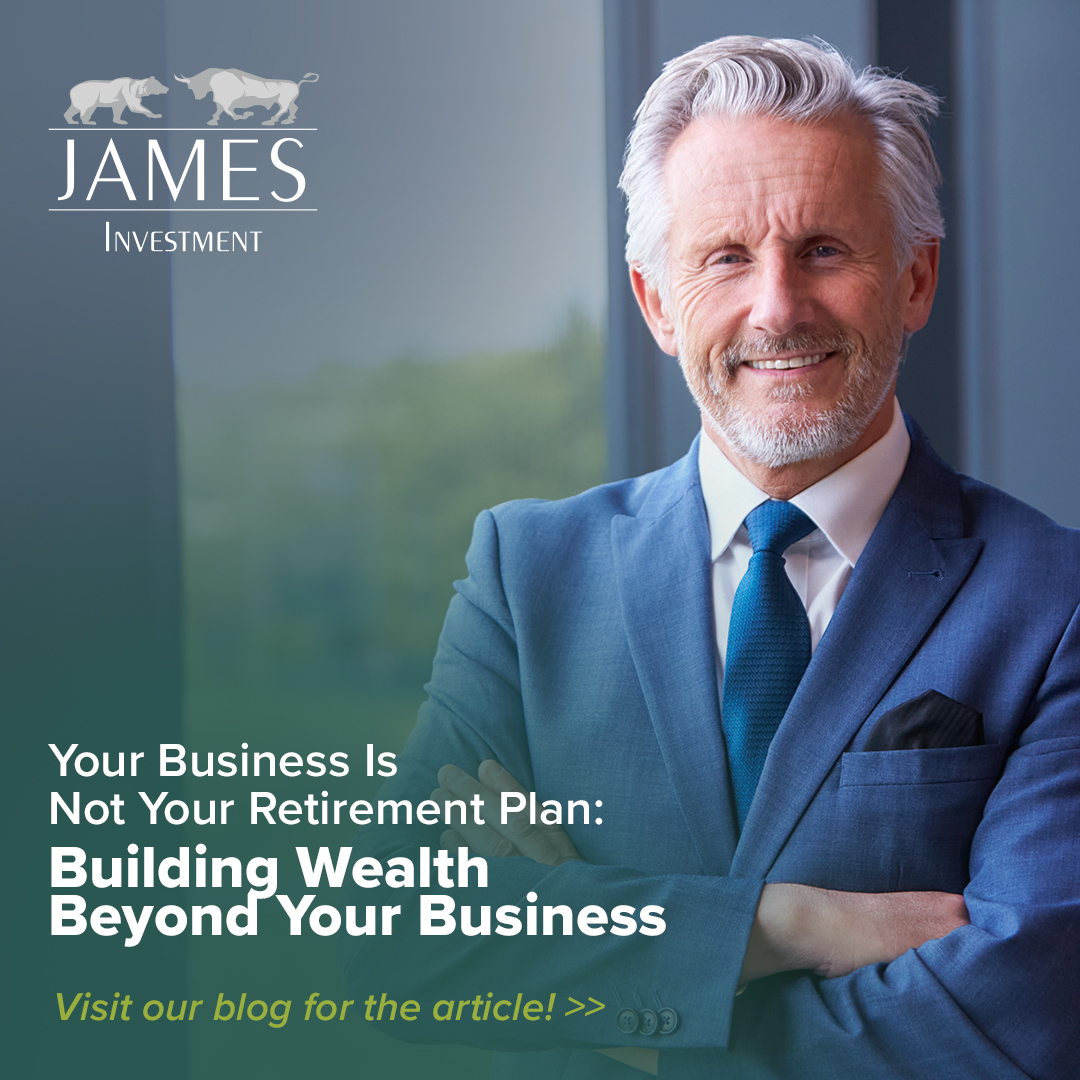 JamesInvt's tweet photo. Building a business and building personal wealth are not the same thing. If most of your financial picture lives inside your company, this one is worth a read. We're here to help you see the full picture and build toward it with confidence. Read the post: https://t.co/dCMG0BZBpB https://t.co/GBeb2xA587