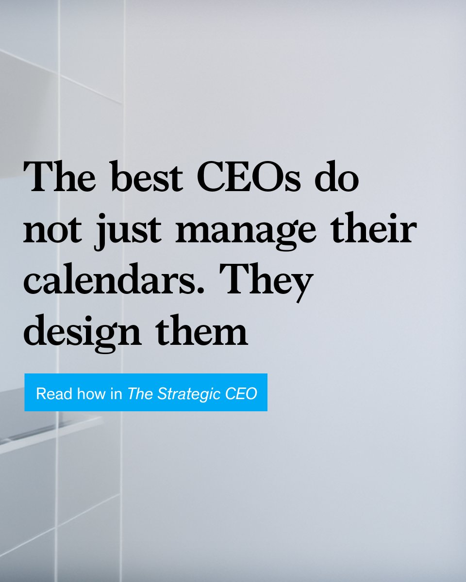 McKStrategy's tweet photo. Busy calendar. Slow progress?

The goal isn’t fewer meetings.
It’s making the right ones count.

The best CEOs reserve meetings for work that truly needs the room and move everything else faster elsewhere.

Read more: https://t.co/eSLzzBtLFl https://t.co/J9RDtirZCz