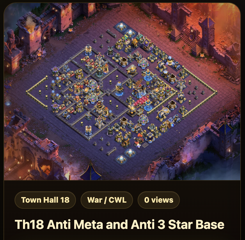 COCBaseVault's tweet photo. Here Are Some New TH18 Base Layouts You guys Can Use This Week
Get it here and make sure to follow for future bases
https://t.co/9GMlKEeeTt
Please Like and Retweet, it's much appreciated
#clashofclans #baselayout #coc #th18 https://t.co/h2D20RYz98