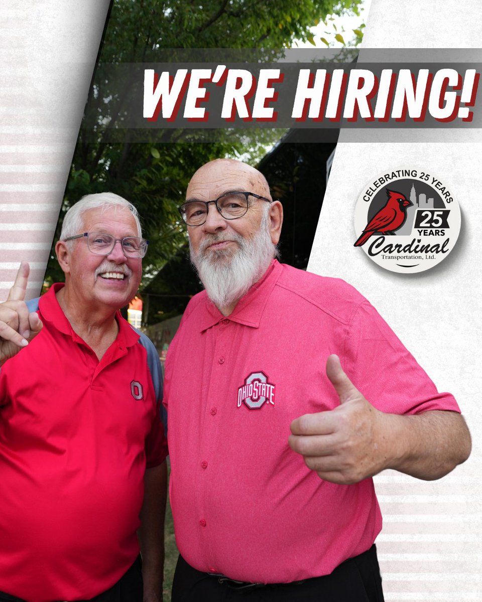 CardinalTrans's tweet photo. We’re hiring motor coach operators to join our trusted transportation team. Please see the attached job description for more information, and visit https://t.co/YP720h7173 to take the next step. https://t.co/QahG9uYcux
