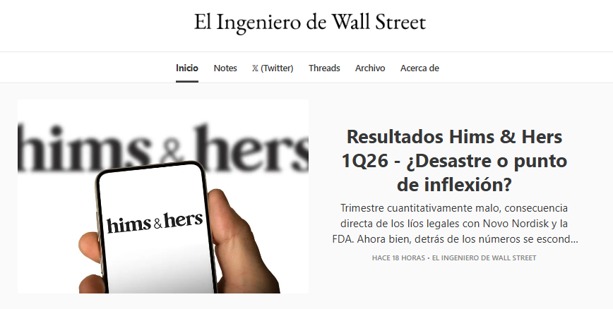 El Ingeniero de Wall Street tweet media