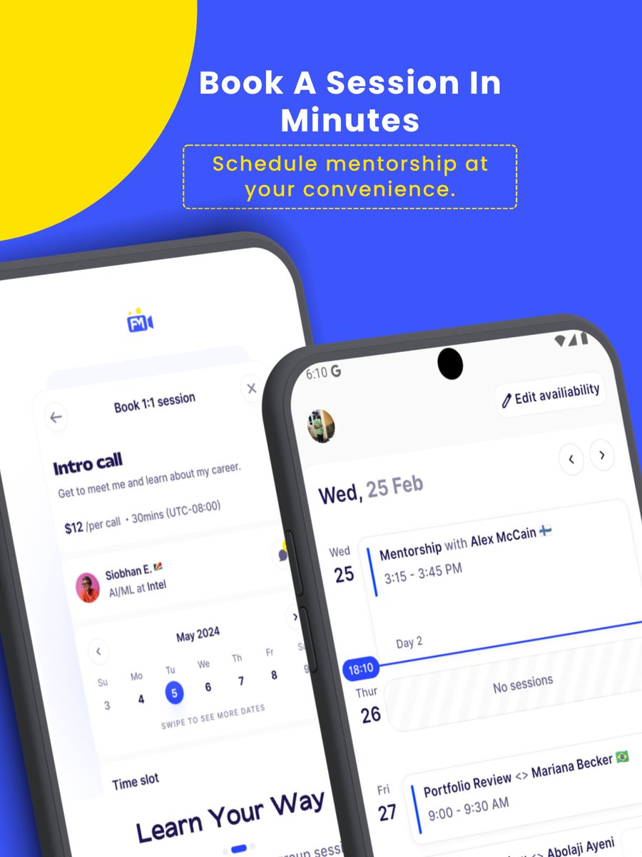 facementor's tweet photo. You could spend months — sometimes even years — trying to get access to the right mentor, industry leader, or big personality.

But growth shouldn’t have to wait.

With FaceMentor, you can discover mentors, book a session in minutes, https://t.co/nOUtvRwYp6