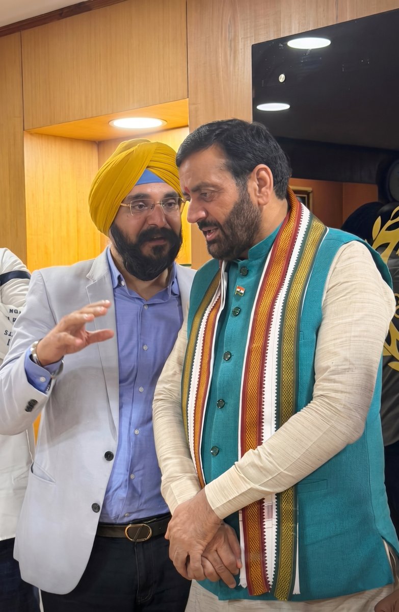GSB50k's tweet photo. Had the honour of meeting Nayab Singh Saini, Chief Minister of Haryana, and exchanging perspectives on the state’s remarkable development journey - investment potential &amp; sustainable growth. https://t.co/zotlYP1JRV