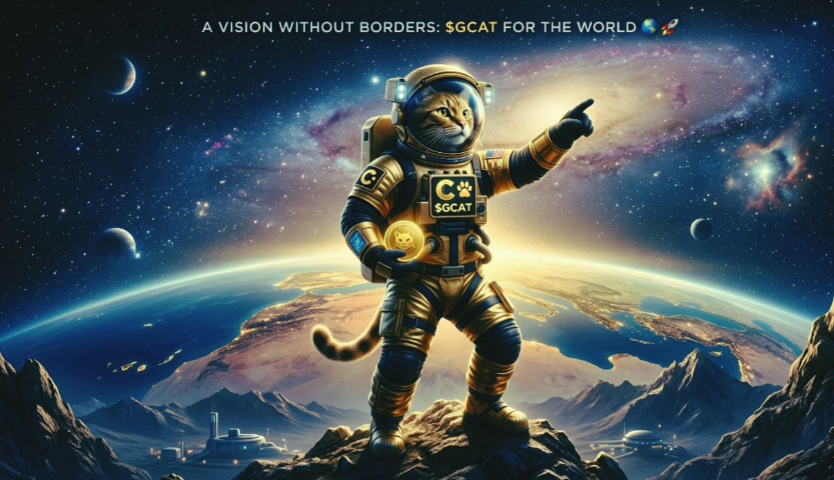 GCatMorocco's tweet photo. "The Golden Revolution has no borders. 🌍🚀 Born in Morocco, built for the Galaxy. $GCAT is not just a token; it's a global movement for financial freedom. 2026 is the year the world meets the Golden Astronaut. Join the mission. #GCat #Crypto2026 #GlobalRevolution" https://t.co/v4ksqnzEO1