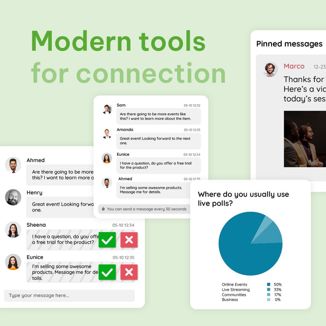 RumbleTalk's tweet photo. At RumbleTalk, we constantly strive to improve our platform. Our latest addition is a chat tool that enables users to pin messages at the top of the chat room, perfect for making critical announcements and keeping them visible. 

https://t.co/kQlNTf0PnW 

#chatfeature #pinmessage https://t.co/KWd2xNIdok