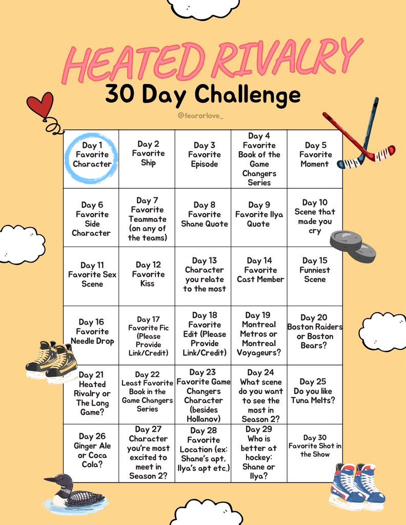 IZE_Bibliophile's tweet photo. Heated Rivalry 30 Day Challenge by @.fearorlove_

🏒คำถามที่หนึ่ง: ตัวละครโปรดของคุณคือใคร

🥅กติกา:
'โควท' ทวิตนี้ไปตอบ จะตอบสั้น ตอบยาว จะแนบรูป แนบคลิป เต็มที่ ฟรีสไตล์ได้เลย 

หากใครผ่านมาแล้วอยากเล่นด้วยกัน ยินดีมากนะฮะ 🫶❤️

ส่วนคำถามต่อไป เจอกันวันอาทิตย์ https://t.co/xFzLSLzkxR