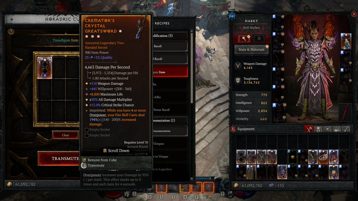 narky's tweet photo. This fu*king Horadric Cube 😂 #diablo4 https://t.co/fLFj8gVj0O